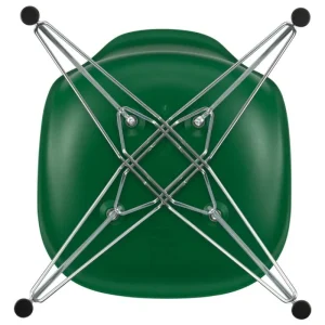 Vitra Sitzgelegenheiten-Eames DSR Stuhl, emerald RE - Chrom