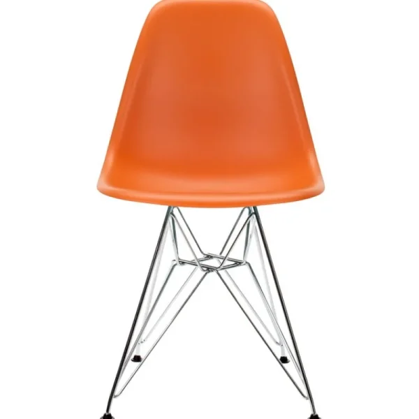 &Tradition Sitzgelegenheiten-Vitra Eames DSR Stuhl, rusty orange RE - Chrom