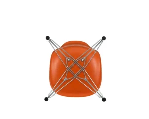 &Tradition Sitzgelegenheiten-Vitra Eames DSR Stuhl, rusty orange RE - Chrom