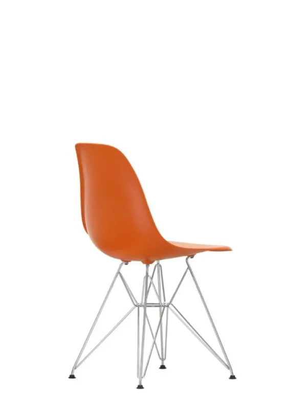 &Tradition Sitzgelegenheiten-Vitra Eames DSR Stuhl, rusty orange RE - Chrom