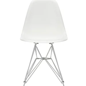 Audo Copenhagen Sitzgelegenheiten-Vitra Eames DSR Stuhl, weiß/Chrom