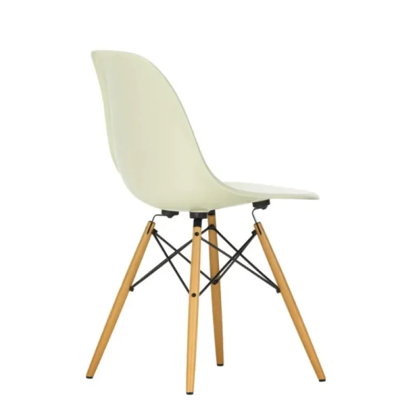 Vitra Sitzgelegenheiten-Eames DSW Fiberglass Chair, pergamentgelb – Ahorn