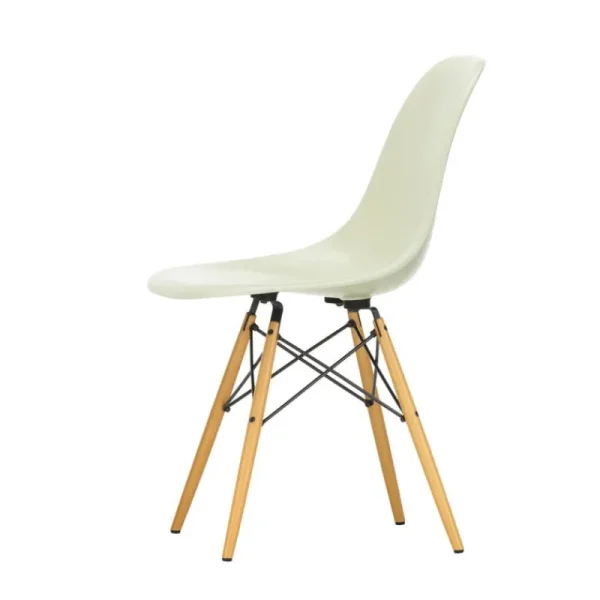 Vitra Sitzgelegenheiten-Eames DSW Fiberglass Chair, pergamentgelb – Ahorn