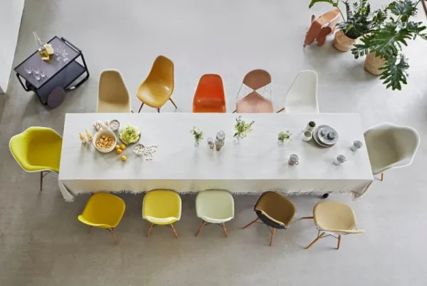 Labofa Sitzgelegenheiten-Vitra Eames DSW Stuhl, pebble RE - Ahorn