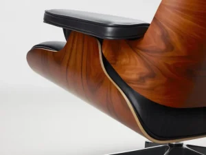 Vitra Sitzgelegenheiten-Eames Lounge Chair&Ottoman, klass. Gr., Palisander - Leder schw.