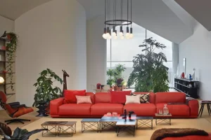 HAY Tische-Vitra Eames LTR Beistelltisch, Marmor – basic dark
