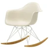 Vitra Sitzgelegenheiten-Eames RAR Schaukelstuhl, Pebble RE - weiß - Ahorn