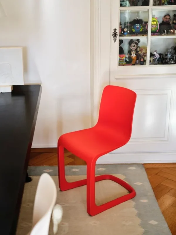 HAY Sitzgelegenheiten-Vitra EVO-C Stuhl, Mohnrot