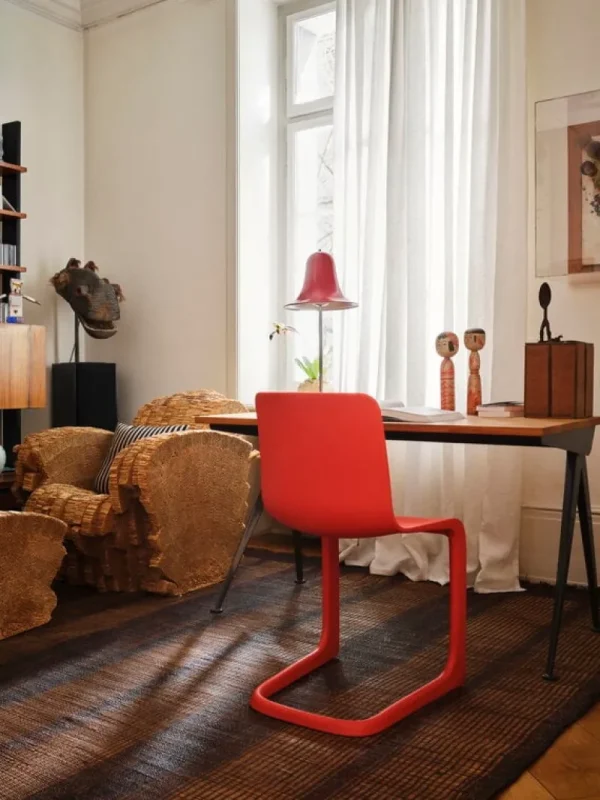HAY Sitzgelegenheiten-Vitra EVO-C Stuhl, Mohnrot