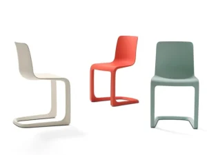 HAY Sitzgelegenheiten-Vitra EVO-C Stuhl, Mohnrot