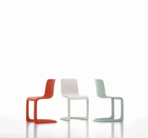 HAY Sitzgelegenheiten-Vitra EVO-C Stuhl, Mohnrot