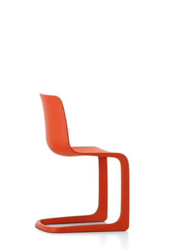 HAY Sitzgelegenheiten-Vitra EVO-C Stuhl, Mohnrot