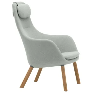 Hem Sitzgelegenheiten-Vitra HAL Sessel mit losem Kissen, Dumet 06 Pebble Melange - Eiche