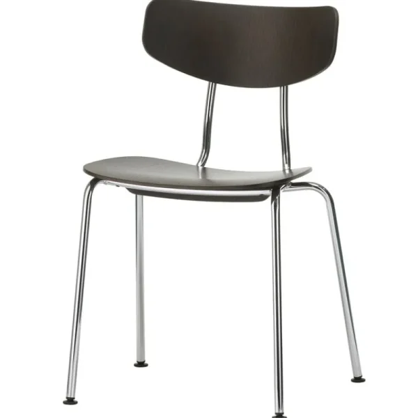 Vitra Sitzgelegenheiten-Moca Stuhl, Eiche dunkel gebeizt – Chrom