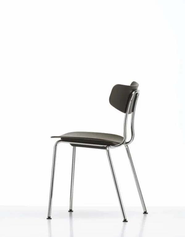 Vitra Sitzgelegenheiten-Moca Stuhl, Eiche dunkel gebeizt – Chrom