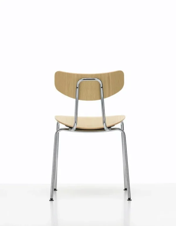HAY Sitzgelegenheiten-Vitra Moca Stuhl, Eiche Natur – Chrom
