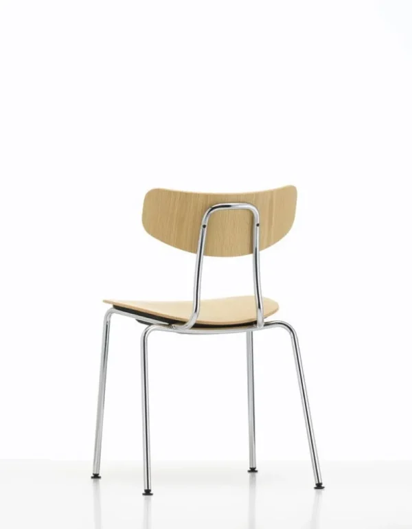 HAY Sitzgelegenheiten-Vitra Moca Stuhl, Eiche Natur – Chrom