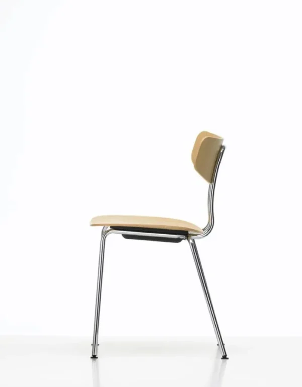 HAY Sitzgelegenheiten-Vitra Moca Stuhl, Eiche Natur – Chrom