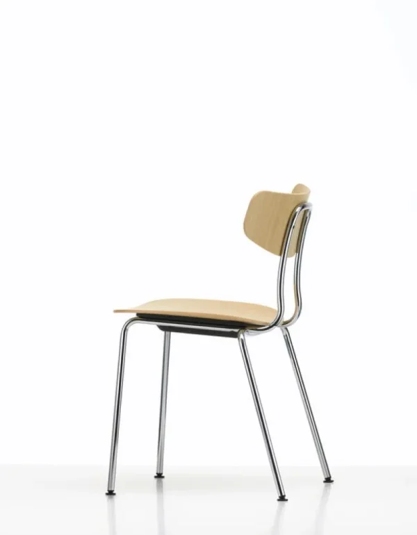 HAY Sitzgelegenheiten-Vitra Moca Stuhl, Eiche Natur – Chrom