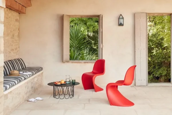 Vitra Terrassenmöbel | Sitzgelegenheiten^Panton Stuhl, klassisches Rot