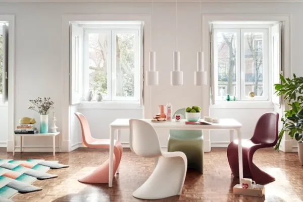 Vitra Terrassenmöbel | Sitzgelegenheiten^Panton Stuhl, sanftes Minzgrün