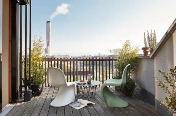 Vitra Terrassenmöbel | Sitzgelegenheiten^Panton Stuhl, sanftes Minzgrün