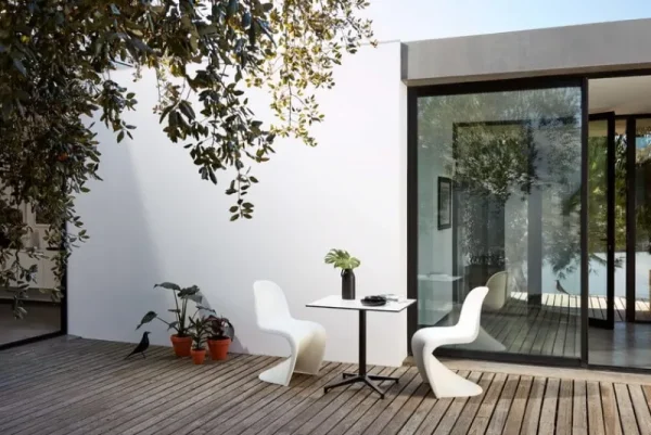 Vitra Terrassenmöbel | Sitzgelegenheiten^Panton Stuhl, weiß