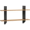 ferm LIVING Regale-Vitra Rayonnage Mural Regal, Tiefschwarz - Eiche