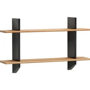 ferm LIVING Regale-Vitra Rayonnage Mural Regal, Tiefschwarz - Eiche