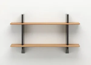 ferm LIVING Regale-Vitra Rayonnage Mural Regal, Tiefschwarz - Eiche