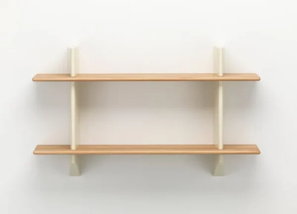 Lundia Regale-Vitra Rayonnage Mural Regal, Prouvé Blanc Colombe - Eiche