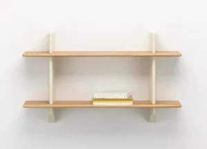 Lundia Regale-Vitra Rayonnage Mural Regal, Prouvé Blanc Colombe - Eiche