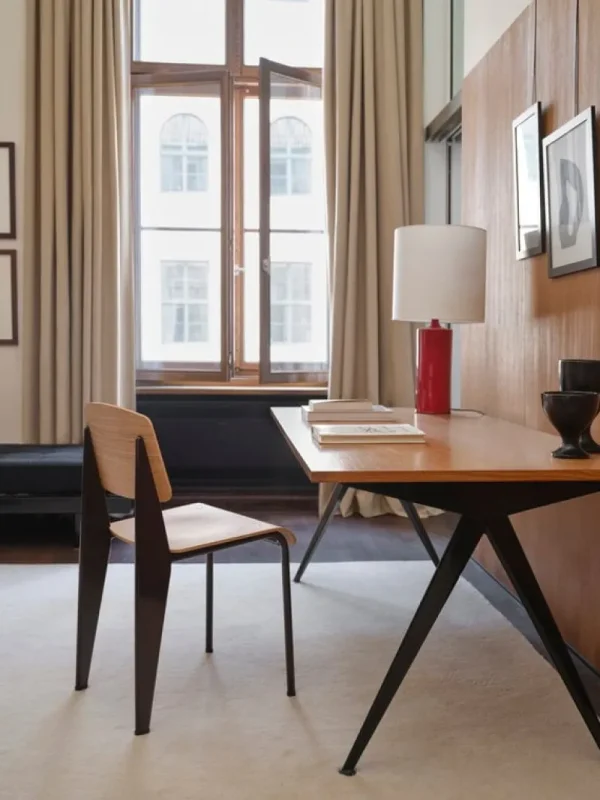 OX Denmarq Sitzgelegenheiten-Vitra Standard Chair, Tiefschwarz – Eiche