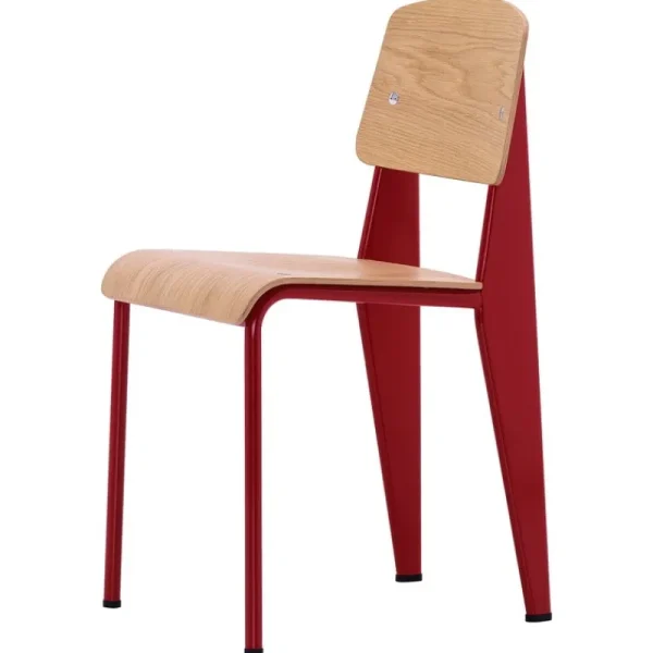 Normann Copenhagen Sitzgelegenheiten-Vitra Standard Stuhl, Japanese red – Eiche