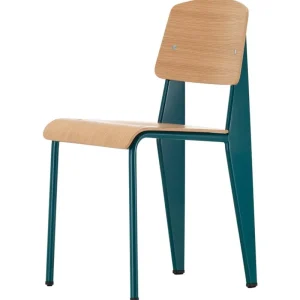 AYTM Sitzgelegenheiten-Vitra Standard Stuhl, Prouvé Bleu Dynastie - Eiche