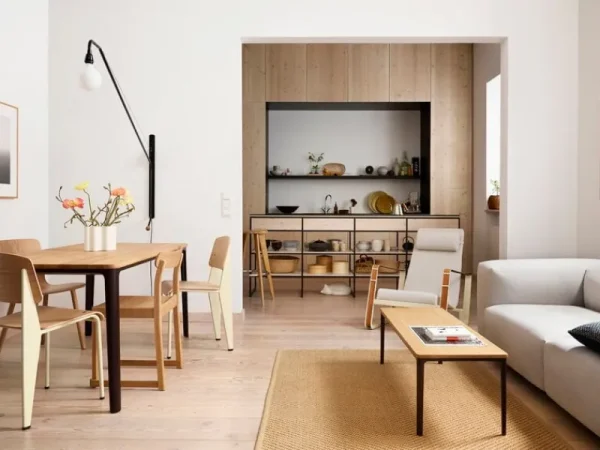 HAY Sitzgelegenheiten-Vitra Standard Stuhl, Prouvé Blanc Colombe – Eiche