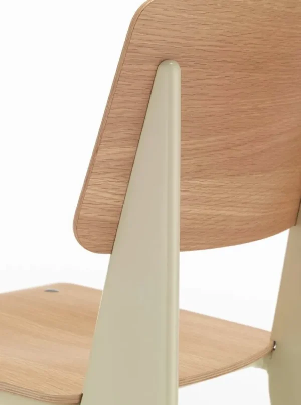 HAY Sitzgelegenheiten-Vitra Standard Stuhl, Prouvé Blanc Colombe – Eiche