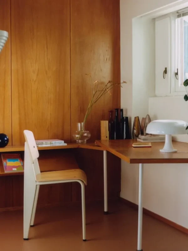 HAY Sitzgelegenheiten-Vitra Standard Stuhl, Prouvé Blanc Colombe – Eiche
