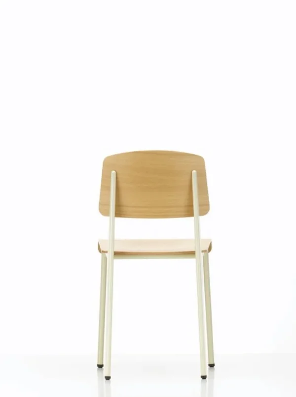 HAY Sitzgelegenheiten-Vitra Standard Stuhl, Prouvé Blanc Colombe – Eiche