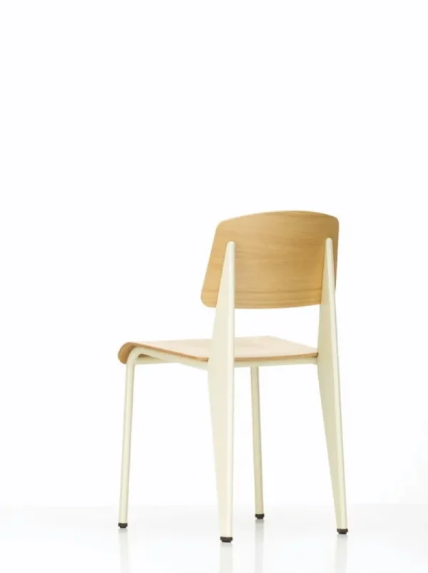 HAY Sitzgelegenheiten-Vitra Standard Stuhl, Prouvé Blanc Colombe – Eiche