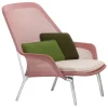 Artek Sitzgelegenheiten-Vitra Stuhl Slow, rot/creme – Aluminium