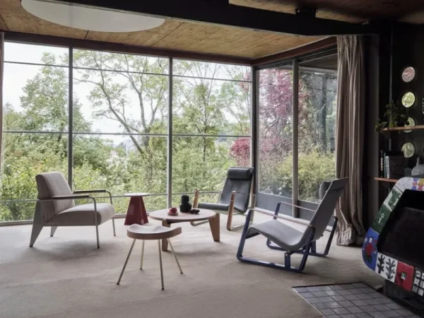 Muuto Tische | Sitzgelegenheiten-Vitra Tabouret Métallique Hocker, japanisches Rot