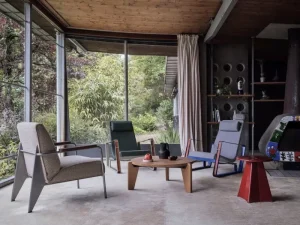 Muuto Tische | Sitzgelegenheiten-Vitra Tabouret Métallique Hocker, japanisches Rot