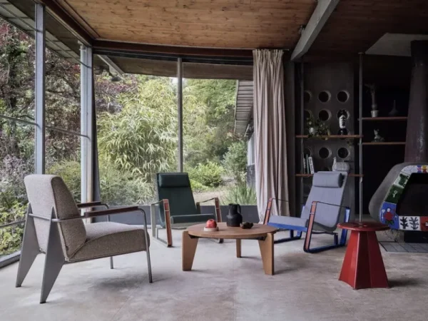 Muuto Tische | Sitzgelegenheiten-Vitra Tabouret Métallique Hocker, japanisches Rot