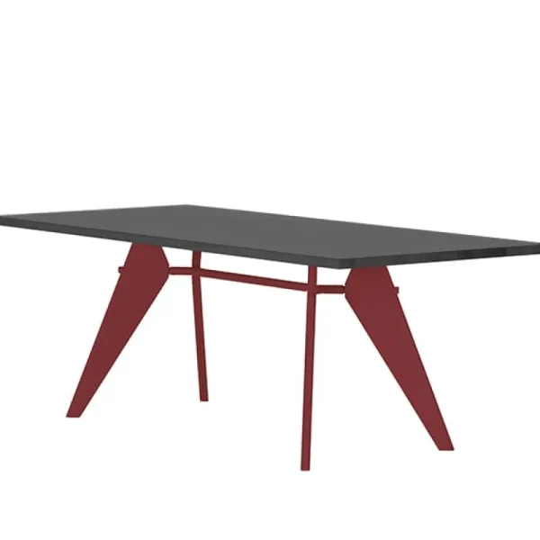 HAY Tische-Vitra Tisch EM 240 x 90 cm, asphaltgrau – Japanese Red