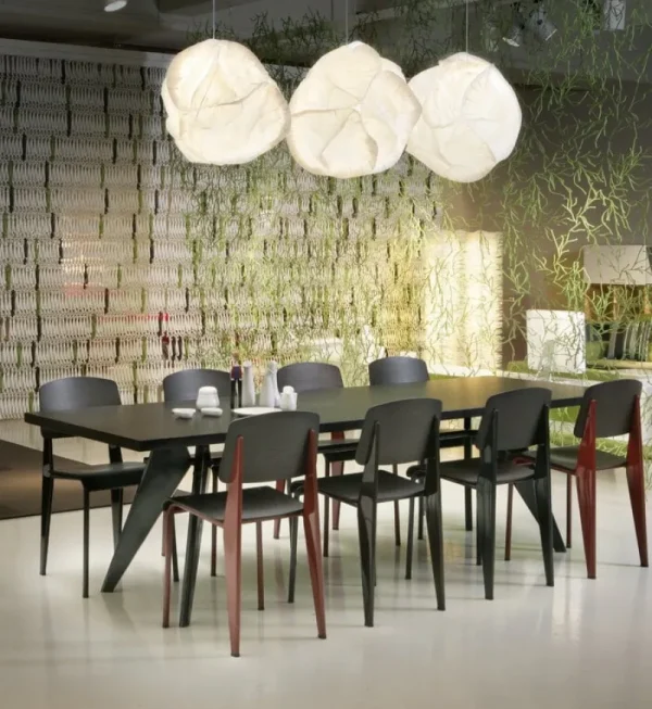 Muuto Tische-Vitra Tisch EM 240 x 90 cm, asphaltgrau – Tiefschwarz
