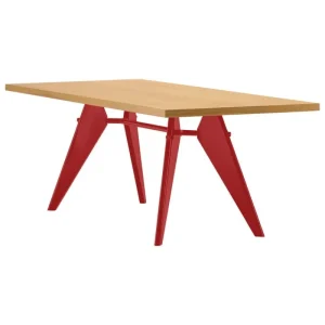 HAY Tische-Vitra Tisch EM 220 x 90 cm, Eiche – Japanese Red