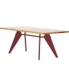 Muuto Tische-Vitra Tisch EM 240 x 90 cm, Eiche – Japanese Red