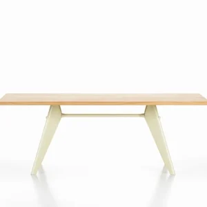 GUBI Tische-Vitra Tisch EM 240 x 90 cm, Eiche – Prouvé Blanc Colombe