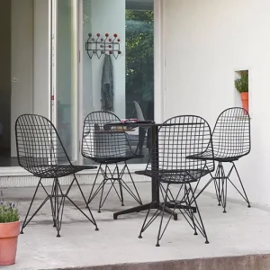 Finnish Design Shop Sitzgelegenheiten-Vitra Wire Chair DKR, schwarz
